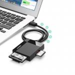 Cititor de carduri UGREEN CR125, USB-A, 5 Gbps, 2TB, Spatiu de stocare 4 carduri de memorie, compatibil cu CF/TF/SD/MS, Negru 4 - lerato.ro