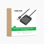 Cititor de carduri UGREEN CR125, USB-A, 5 Gbps, 2TB, Spatiu de stocare 4 carduri de memorie, compatibil cu CF/TF/SD/MS, Negru 6 - lerato.ro