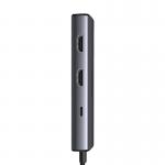 Adaptor Hub 6-in-1 UGREEN CM498, USB-C la 2x USB-C, 2x USB-A, 2x HDMI, 8K / 30Hz, 4K / 60Hz, 5Gbps, 100W, Gri 4 - lerato.ro