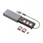 Cititor de carduri UGREEN CM856, USB-C / USB-A, 5 Gbps 4TB, Spatiu de stocare 3 carduri de memorie, 2x SD, 1x microSD, Gri 4 - lerato.ro