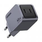 Incarcator retea Ugreen Nexode Pro, 45W, 2x USB-C, Fast Charging, Gri 2 - lerato.ro