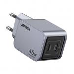 Incarcator retea Ugreen Nexode Pro, 45W, 2x USB-C, Fast Charging, Gri 4 - lerato.ro