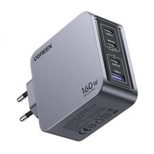 Incarcator retea Ugreen Nexode Pro, 160W, 3A, 3x USB-C, 1x USB-A, Fast Charging, Gri