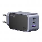 Incarcator retea Ugreen Nexode Air, 65W, 2x USB-C, 1x USB-A, Fast Charging, Gri 2 - lerato.ro