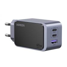 Incarcator retea Ugreen Nexode Air, 65W, 2x USB-C, 1x USB-A, Fast Charging, Gri