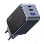 Incarcator retea Ugreen Nexode Air, 65W, 2x USB-C, 1x USB-A, Fast Charging, Gri 3 - lerato.ro