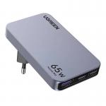 Incarcator retea UGREEN Nexode Pro, 1x USB-A si 2x USB-C, 65W, Gri 2 - lerato.ro