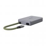 Cititor de carduri UGREEN CM868, 170 Mbps, USB-C, Spatiu de stocare 3 carduri de memorie, 2x SD, 1x TF, Gri 4 - lerato.ro