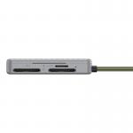 Cititor de carduri UGREEN CM868, 170 Mbps, USB-C, Spatiu de stocare 3 carduri de memorie, 2x SD, 1x TF, Gri 5 - lerato.ro