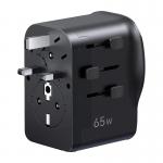 Adaptor retea Ugreen S550, 2x USB-C, 1x USB-A, 65W, Compatibil cu prize EU/UK/US, Negru 4 - lerato.ro