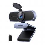 Camera Web Ugreen CM831, 4K Ultra HD / 30 FPS, Rotire 360 grade, Microfon integrat, Ideala pentru birou, USB-A, Silver 2 - lerato.ro