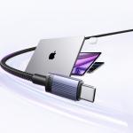 Cablu pentru incarcare si transfer de date Ugreen, 2x USB-C, 100W, 5A, 480Mbps, 1m, Negru 4 - lerato.ro