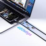 Cablu pentru incarcare si transfer de date Ugreen, 2x USB-C, 100W, 5A, 480Mbps, 1m, Negru 5 - lerato.ro