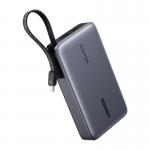 Baterie externa portabila Ugreen PB551, 20000 mAh, 145W, 1x USB-C, 1x USB-A, 1x Cablu USB-C, Gri 4 - lerato.ro