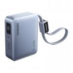 Baterie externa portabila Ugreen PB584, 10000 mAh, 33W, 1x USB-C, 1x USB-A, 1x Cablu USB-C, Gri 2 - lerato.ro