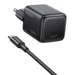 Incarcator retea UGREEN X517, 25W, 1x USB-C, Cablu USB-C la USB-C 1m inclus, Negru 3 - lerato.ro