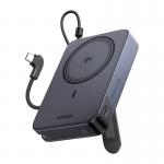 Baterie externa portabila UGREEN PB568 compatibila MagSafe, 30W, 10000 mAh, Incarcare Wireless 15W, 1x USB-C, Gri 2 - lerato.ro
