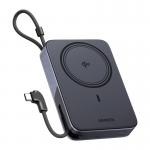 Baterie externa portabila UGREEN PB568 compatibila MagSafe, 30W, 10000 mAh, Incarcare Wireless 15W, 1x USB-C, Gri 3 - lerato.ro