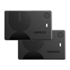 Set 2 dispozitive anti pierdere tip card UGREEN CM920 Finder Slim 2, Alarma 100dB, Compatibil cu Apple Find My, IP68, Negru