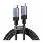 Cablu pentru incarcare si transfer de date UGREEN L701, USB-C la USB-C, 240W, 10Gbps, 2m, Negru 2 - lerato.ro
