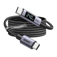Cabluri de date si incarcare, Cablu pentru incarcare si transfer de date UGREEN L530, 2x USB-C, PD 240W, 480Mbps, 2m, Negru, lerato.ro