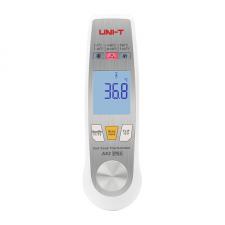 Termometru de bucatarie 2 in 1 Uni-T A63, Masurare prin infrarosu / sonda, Afisaj digital, Alarma LED, IP65, Alb / Argintiu