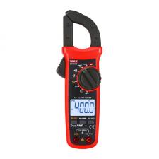 Clampmetru digital UNI-T UT201R, Masurare tensiune AC / DC, Frecventa, Rezistenta, Continuitate, Curent AC, True RMS, NCV, Test dioda, Negru / Rosu