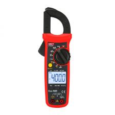 Clampmetru digital UNI-T UT202R, Masurare tensiune AC / DC, Frecventa, Rezistenta, Capacitate, Continuitate, Curent AC, True RMS, NCV, Test dioda, Negru / Rosu