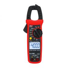 Clampmetru digital UNI-T UT203R, Masurare tensiune AC / DC, Curent AC / DC, Frecventa, Rezistenta, Capacitate, Continuitate, True RMS, NCV, Test dioda, Negru / Rosu
