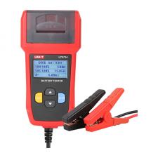 Tester baterii auto UNI-T UT675A, Baterii acceptate: CCA, BCI, CA, MCA, JIS, DIN, IEC, EN, SAE, AH, Afisaj LCD, Imprimanta incorporata, Rosu / Negru