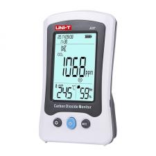 Termostat Uni-T A37, Senzor Temperatura / Umiditate / CO2, Alarma, Ceas, Micro USB, Alb