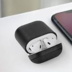 Carcasa BMW Geniune Leather Signature compatibila cu Apple AirPods 1/2, Bej 3 - lerato.ro