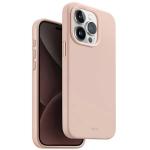 Carcasa Uniq Lino Hue Magclick compatibila cu iPhone 15 Pro, Roz 3 - lerato.ro