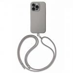 Carcasa UNIQ Creme MagSafe si curea compatibila cu iPhone 16 Pro, Gri 2 - lerato.ro