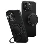 Carcasa Uniq Keva Air, cu MagClick si suport, compatibila cu iPhone 16 Pro, Negru 2 - lerato.ro