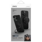 Carcasa Uniq Keva Air, cu MagClick si suport, compatibila cu iPhone 16 Pro, Negru 3 - lerato.ro