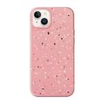 Carcasa Uniq Coehl Terrazzo compatibila cu iPhone 14 Plus, Roz 2 - lerato.ro