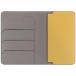 Portofel UNIQ Belmont, Potrivire pasaport, Blocare RFID, Gri / Galben 3 - lerato.ro