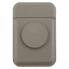Huse universale / waterproof pentru telefoane, Portofel magnetic Uniq Flix cu suport, Compatibil MagSafe, Gri, lerato.ro