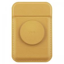 Huse universale / waterproof pentru telefoane, Portofel magnetic Uniq Flix cu suport, Compatibil MagSafe, Galben, lerato.ro