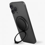 Suport magnetic universal pentru telefon Uniq Gripfit Premium 360, Ajustabil, Negru