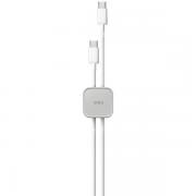 Set 8 organizatoare cabluri birou Uniq Pod, Autoadeziv, Light Gray