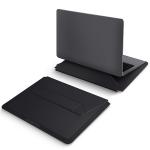 Husa din piele vegana Uniq Oslo compatibila cu laptop 14 inch, Functie suport, Negru 5 - lerato.ro
