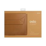 Husa universala UNIQ Oslo din piele vegana compatibila cu laptop 14 inch, Maro 5 - lerato.ro