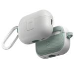 Carcasa Uniq Clyde Lock compatibila cu Apple AirPods Pro 2, Alb / Verde 2 - lerato.ro