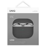 Carcasa Uniq Lino compatibila cu Apple AirPods 4, Gri 7 - lerato.ro