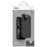 Carcasa UNIQ Lino Hue compatibila cu iPhone 13 / 14 / 15, Gri 8 - lerato.ro