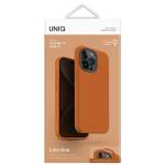 Carcasa UNIQ Lino Hue compatibila cu iPhone 15 Pro Max, Portocaliu 5 - lerato.ro