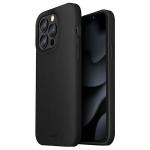 Carcasa UNIQ Lino compatibila cu iPhone 13 Pro / 13, Black 3 - lerato.ro