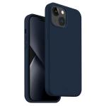 Carcasa UNIQ Lino compatibila cu iPhone 13 / 14 / 15, Navy Blue 3 - lerato.ro